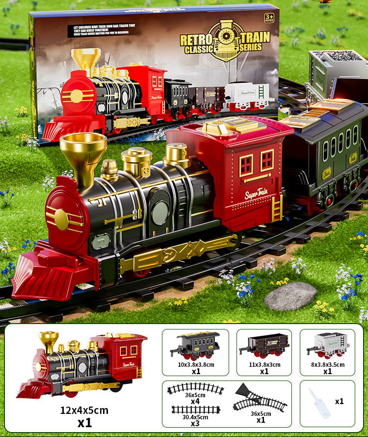 🎄 Christmas Sale – 49% OFF | 🚂Vintage Remote Control Steam Train