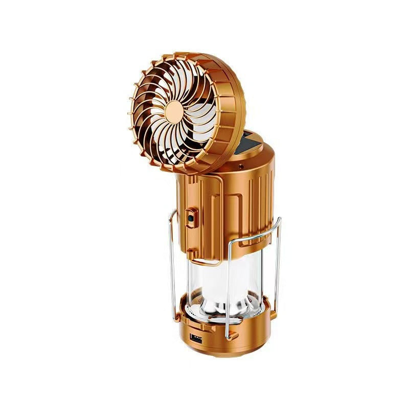 💡5-in-1 Portable Solar Fan Lantern