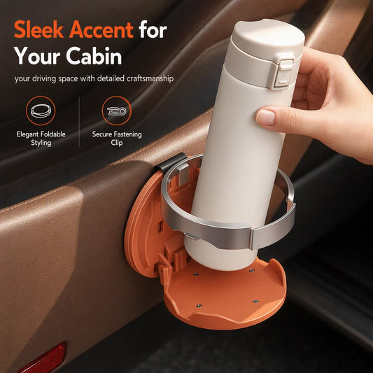 ⏳Limited-time 50% off⏰Foldable Car Door Cup Holder🚗☕